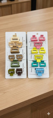 Pack of 3 Claw Clips – 9 Pcs Total
