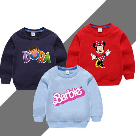 Pack of 3 Kids Printed Sweat Shirts for Kids