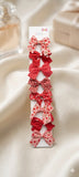 Pack of 10 Mini Fabric Bow Hair Pins
