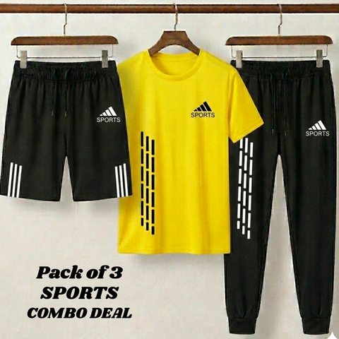 Pack of 3 Sports Combo Deal for Men
