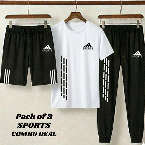 Pack of 3 Sports Combo Deal for Men