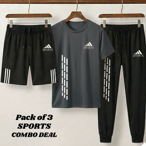 Pack of 3 Sports Combo Deal for Men