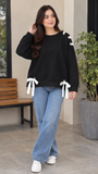 Grommet & Bow SweatShirt for Girls