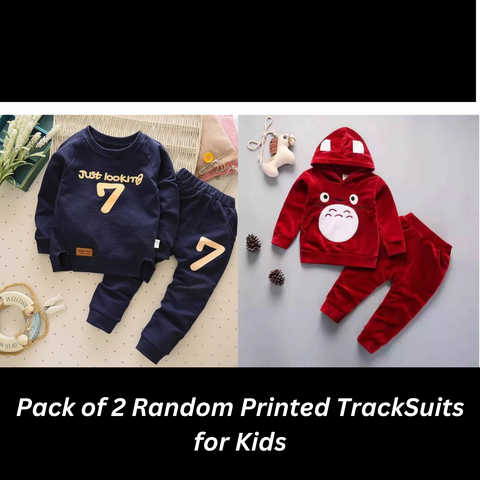 Pack of 2 Random Printed Track Suits For Kids