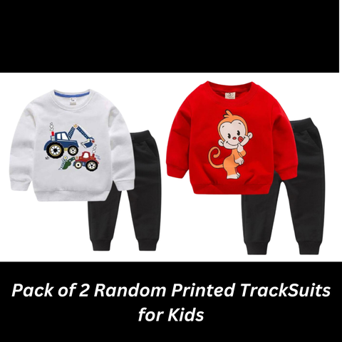 Pack of 2 Random Printed Track Suits For Kids