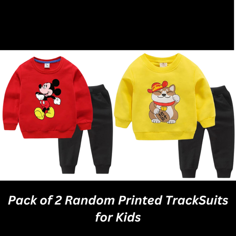 Pack of 2 Random Printed Track Suits For Kids