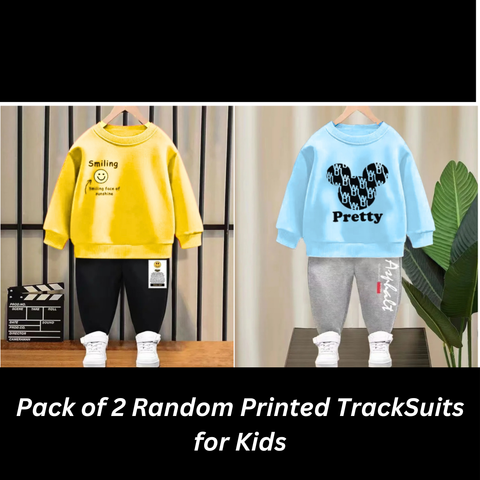 Pack of 2 Random Printed Track Suits For Kids