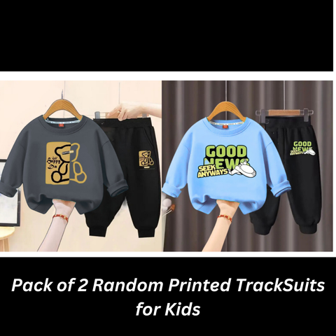 Pack of 2 Random Printed Track Suits For Kids