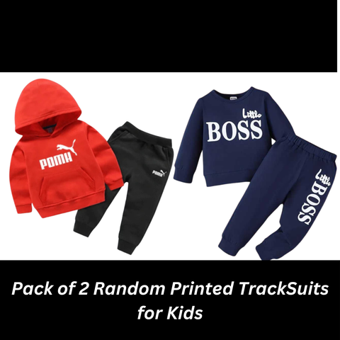 Pack of 2 Random Printed Track Suits For Kids