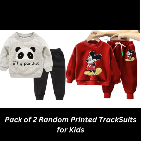 Pack of 2 Random Printed Track Suits For Kids