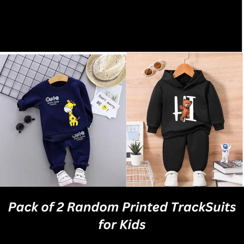 Pack of 2 Random Printed Track Suits For Kids