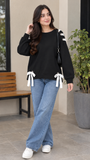 Grommet & Bow SweatShirt for Girls