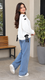 Grommet & Bow SweatShirt for Girls