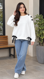 Grommet & Bow SweatShirt for Girls