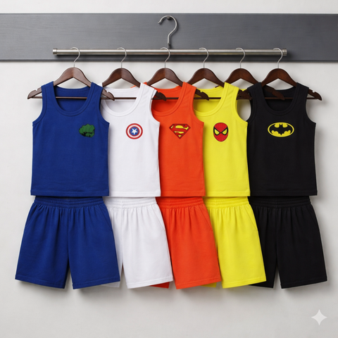 Pack of 5 Super Hero Logo Sando for Kids