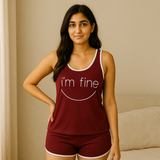 Comfy Short Suit with Tank Top for Women