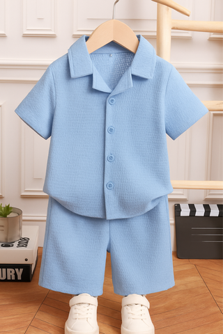 Kids Light Blue Summer Suit