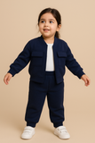 Premium Double pocket Zipper Tracksuit for Baby Girl