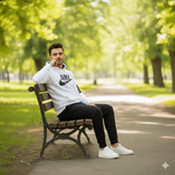 White with Black Panel Nik Tracksuit