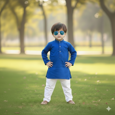 Radiance Festive Kurta Pajama Set For Kids