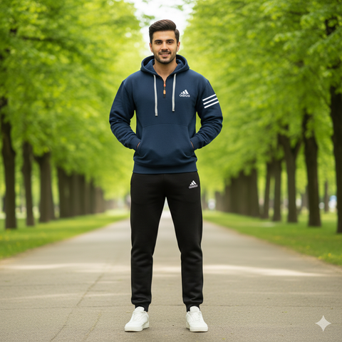 Half Zip Fleece Track Suit for Men