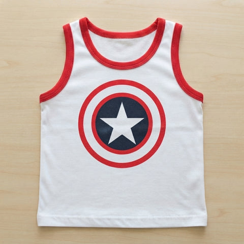 Premium Contrast Sando Tshirt For Kids