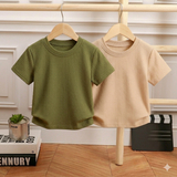 Pack of 2 Waffle Knit Half Sleeve Tshirts for Kids