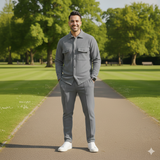 Safari Double Pocket Waffle Knit Co-ord Set for Men