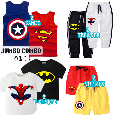 Pack of 8 Jumbo Combo