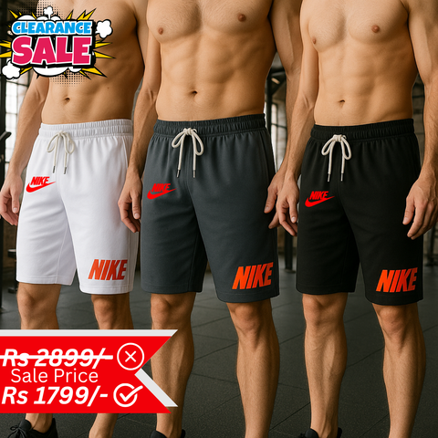 Pack of 3 Dri-Fit Printed Shorts for Men