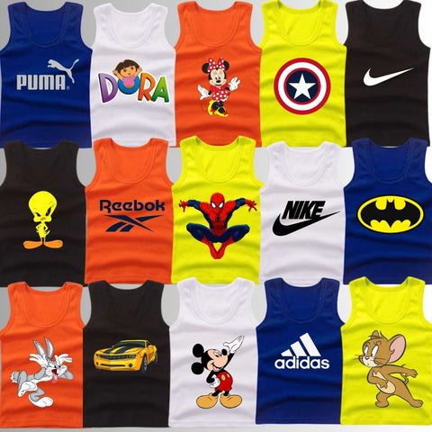 Pack of 4 Random Sando Tshirts for Kids