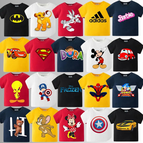 Pack of 4 Random Half Sleeve Tshirts for Kids