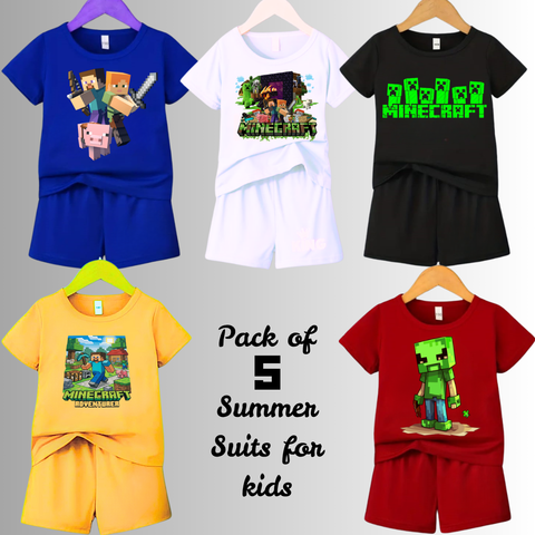 Pack of 5 Premium Summer Suits for Kids