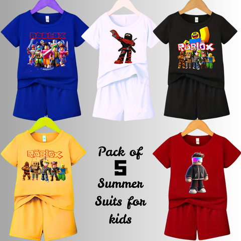 Pack of 5 Premium Summer Suits for Kids