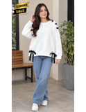 Grommet & Bow SweatShirt for Girls