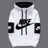 White with Black Panel (Ni-Ke) Hoodie