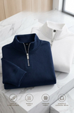 Mock Neck Quarter Zipper Sweat Shirts