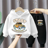 Printed Hooded Track Suit for Kids