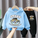 Printed Hooded Track Suit for Kids