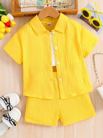 Kids Yellow Summer Suit (Girls)