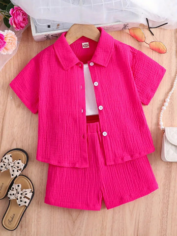 Kids Pink Summer Suit (Girls)