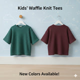 Pack of 3 Waffle Knit Half Sleeve Tshirts for Kids