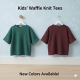 Pack of 2 Waffle Knit Half Sleeve Tshirts for Kids