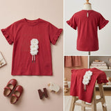 Flower Embellishment Tshirts For Baby Girls