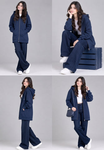 Long Length Zipper Hoodie