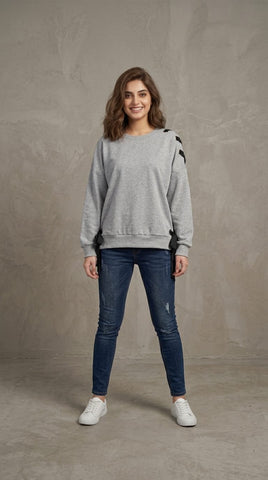 Grommet & Bow SweatShirt for Girls