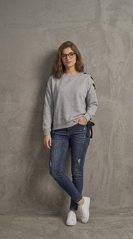 Grommet & Bow SweatShirt for Girls