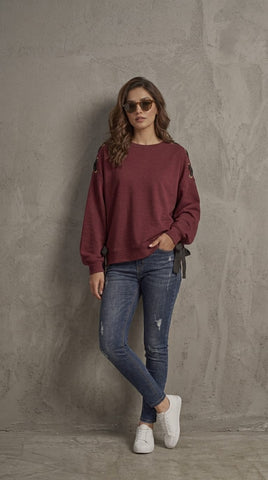 Grommet & Bow SweatShirt for Girls