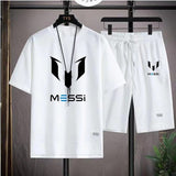 Loose Fit Contrast Summer Suit for Men