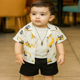 Kids Excavator printed Summer Suit